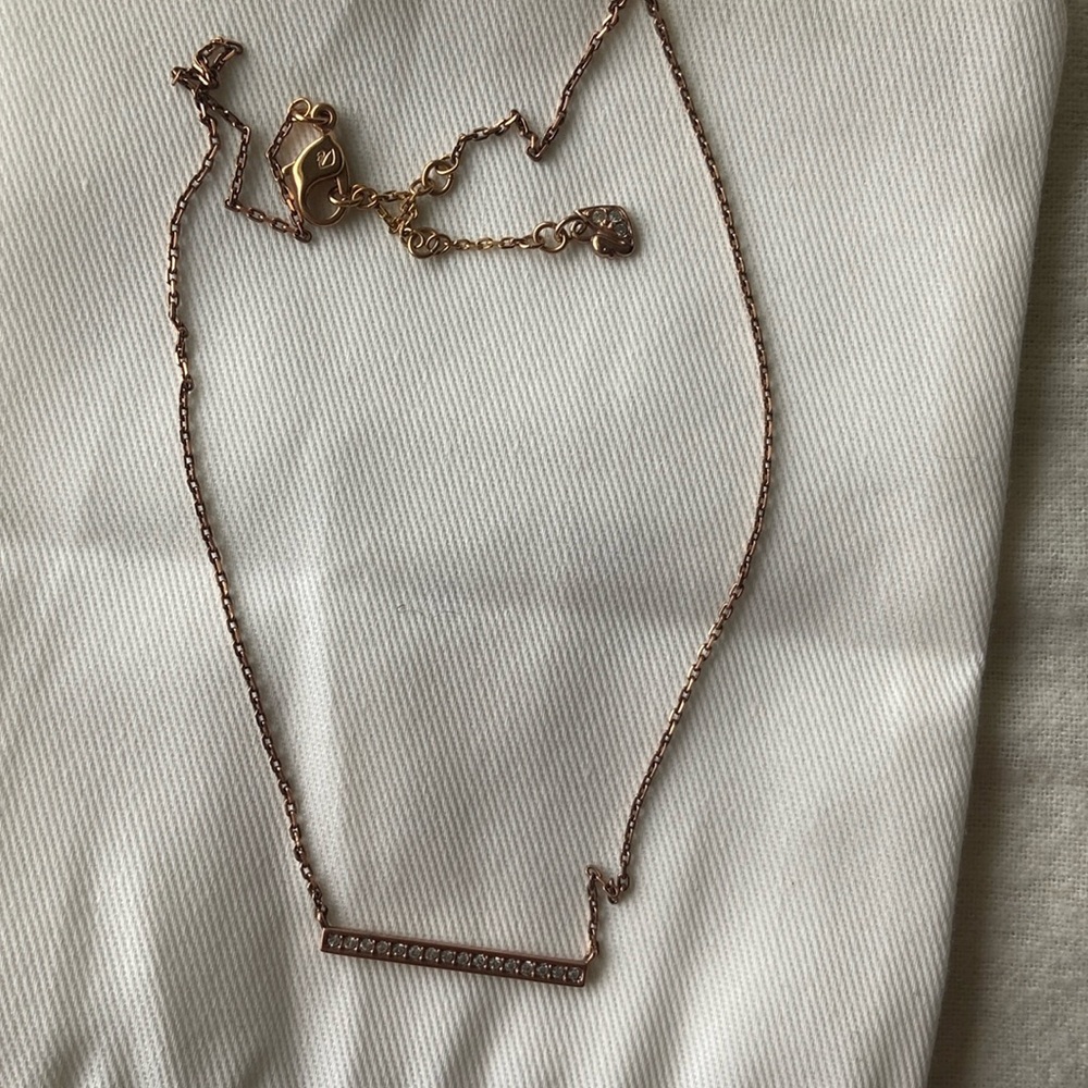 Touch Stone Crystal by Swarovski bar necklace